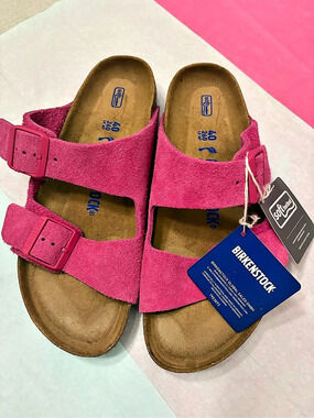 Birkenstock Arizona Soft Footbed Pink Sandals US 10
